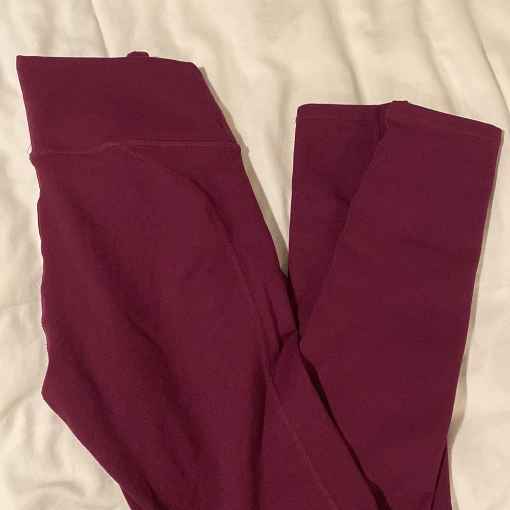 Berry Colored Fabletics Compression Leggings - image 3